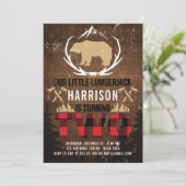 Invitation Bois de bûcheron de deuxième année Plaid (Debout devant)