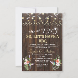 Invitation Bois de colibri floral tropical après avoir fait B