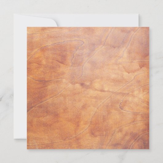 Invitation Bois de forêt rustique 5,25 x 5,25 (Dos)