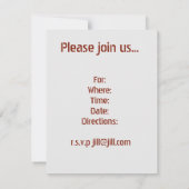 Invitation Bois de grange en détresse, peinture écaillée vint (Dos)