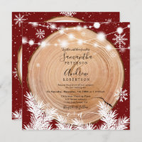 Bois de neige rustique bois rond rouge mariage pho