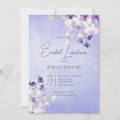 Invitation Bois d'eau violet rustique (Devant)