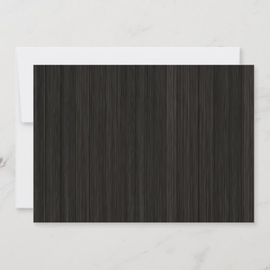 Invitation Bois d'ébène en filigrane en bois rustique du (Dos)