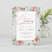 Invitation Bois et aquarelle Folio Dîner de Noël (Debout devant)