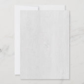 Invitation Bois et aquarelle Folio Dîner de Noël (Dos)