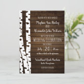 Invitation Bois et bouleau blanc (Debout devant)