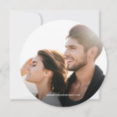 Invitation Bois et Eucalyptus Fiançailles photo Enregistrer l (Dos)