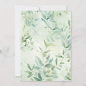Invitation Bois Eucalyptus Baby Boy Douche (Dos)