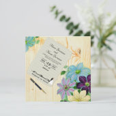 Invitation Bois floral (Debout devant)