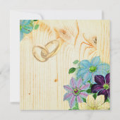 Invitation Bois floral (Dos)