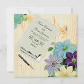Invitation Bois floral (Devant)