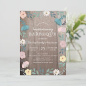 Invitation Bois Floral Russe Chauffage ménager BBQ (Debout devant)