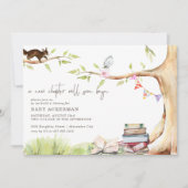 Invitation Bois forestier verdure | Construire une bibliothèq (Devant)
