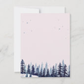 Invitation Bois, Forêt, Pins Dîner De Répétition (Dos)