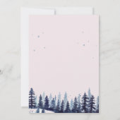 Invitation Bois, Forêt, Pins Mariage (Dos)