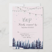 Invitation Bois,Forêt,Pins RSVP (Devant)