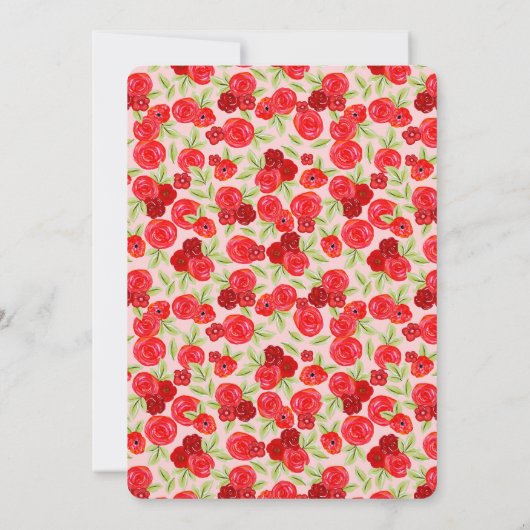 Invitation Bois Hérisson Champignons Chute Baby shower fille (Dos)