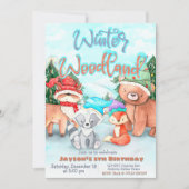 Invitation Bois hivernaux - Tous âges (Devant)