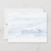 Invitation Bois, Lumières à cordes, Dîner de répétition aquar (Dos)