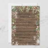 Invitation Bois Noisette Noël Tea Fête des mariées Party (Dos)