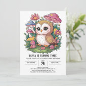 Invitation Bois numérique éditable Woods Anniversaire (Debout devant)