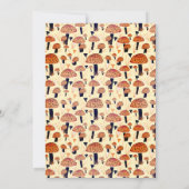 Invitation Bois Premier anniversaire Champignons Halloween Au (Dos)