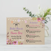 Invitation Bois rose de pots floraux itinéraires de Fête de (Debout devant)