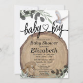 Invitation Bois rustique (Devant)