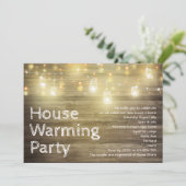 Invitation Bois rustique et lumières Jardin Fête Maison Récha (Debout devant)