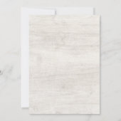 Invitation Bois rustique et Mariage botanique feuille d'eucal (Dos)