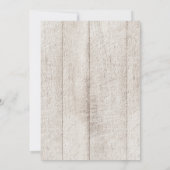 Invitation Bois rustique Jaune Baby shower Floral Brunch (Dos)