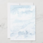 Invitation Bois rustique, Lumières à cordes, Aquarelle (Dos)