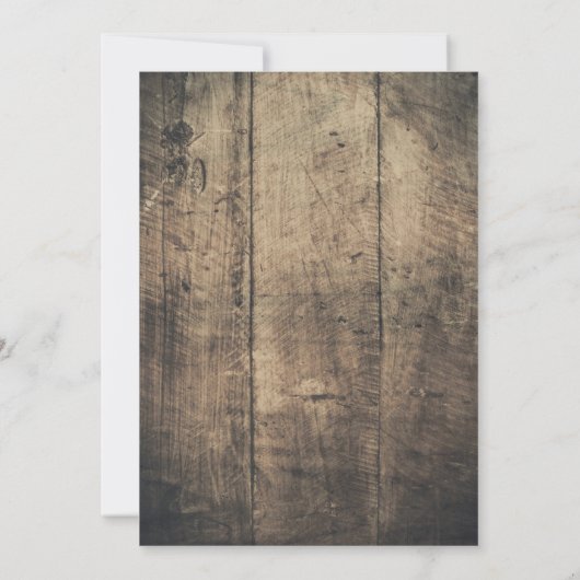 Invitation Bois rustique Mason Chaîne Jar Lumière Brunch & Bu (Dos)