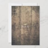 Invitation Bois rustique & Mason Jar Éclairage Bachelorette (Dos)