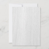 Invitation Bois rustique Rose blanche Floral 80e anniversaire (Dos)