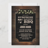 Invitation Bois Surprise 75e anniversaire BBQ (Devant)