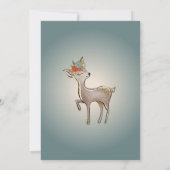 Invitation Bois Végétation Whimsical Forêt Animaux Cerfs (Dos)