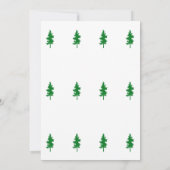 Invitation Bois verts arbres Boho Baby shower garçons filles (Dos)