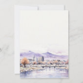Invitation Boise, Idaho Watercolor Landscape Birthday (Dos)