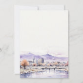 Invitation Boise, Idaho Watercolor Landscape Wedding (Dos)