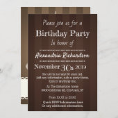 Invitation Boisson au chocolat chaud Kawaii Marshmallows (Devant / Derrière)