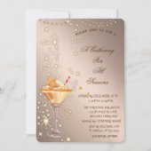 Invitation Boisson Biscuit au Gingembre Rose Gold Saisons (Devant)