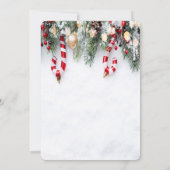 Invitation Boisson Canne en Sucre, Branches de Pin (Dos)