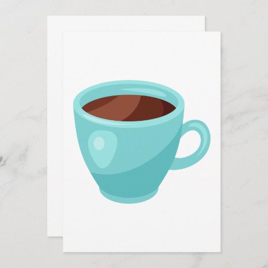 Invitation Boisson Chocolat Chaud (Devant / Derrière)