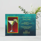 Invitation Boisson Cocktail Avec une Tranche de Lime Fête Gé (Debout devant)