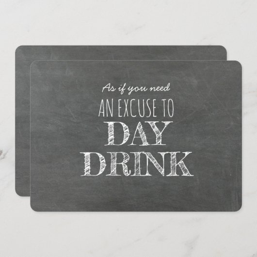 Invitation Boisson de jour ...Drôle proposition de la servant (Devant / Derrière)