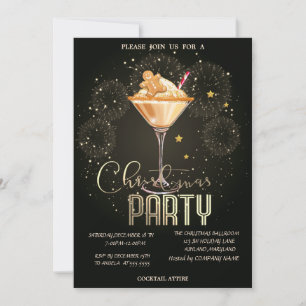 Invitation Boisson pain d'épices Feux d'artifice Société de N