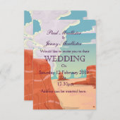 Invitation Boisson vintage Canyon (Devant / Derrière)