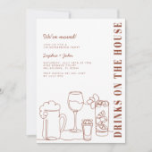 Invitation Boissons À La Fête Du Réchauffement De Maison (Devant)