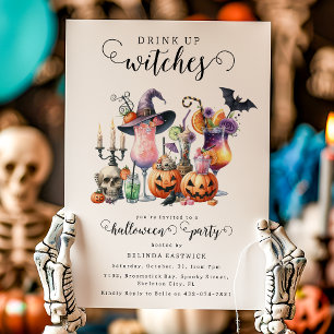 Invitation Boissons aux sorcières Cocktails